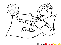 Fussballtorwart Bild zum Malen