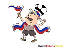 Slowakei Clipart-Grafik zum Thema Fussball EM und WM