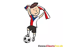 Tschechien Fussball Clipart-Bild kostenlos