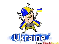 Ukrainischer Fussball Sport Cliparts