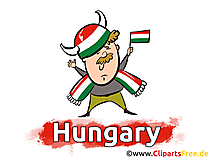 Fussball EM WM Meisterschaft Ungarn Clipart-Bild