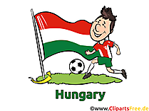 Ungarn Fussballspieler Cliparts zu Fussball EM und WM