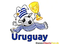 Uruguay Fussball Clipart