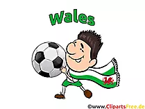 Wales FUssball Bild-Clipart kostenlos