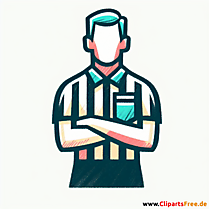 Fußballschiedsrichter Clipart - Bilder zum Thema Fußball