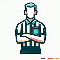 Fußballschiedsrichter Clipart - Bilder zum Thema Fußball