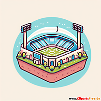 Fußballstadion Clipart - Bilder zum Thema Fußball