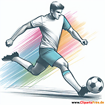 Fussballverteidiger Clipart - Bilder zum Thema Fußball
