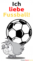 Ich liebe Fussball Karte