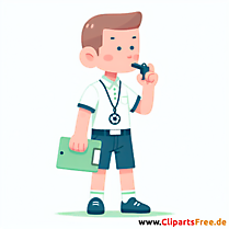 Fußballtrainer Clipart - Bilder zum Thema Fußball