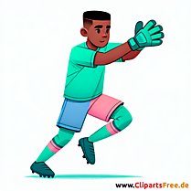 Junge Fußballtorwart Clipart - Bilder zum Thema Fußball