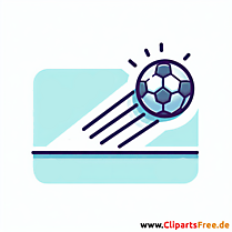 Pass im Fußball Clipart - Bilder zum Thema Fußball
