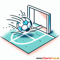 Tor im Fußball Clipart - Bilder zum Thema Fußball