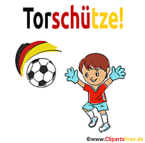 Kinderfussball Cartoon Illustration