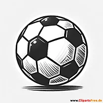 Klassischer Fussball Clip Art
