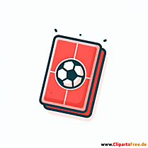 Rote Karte im Fußball Clipart - Bilder zum Thema Fußball