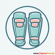 Schienbeinschoner Clipart - Bilder zum Thema Fußball