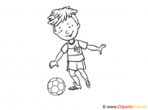 Soccer Colouring Sheet
