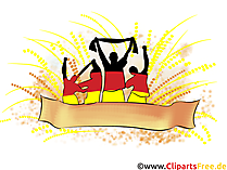 Soccer goal clip art - Germany go ahead