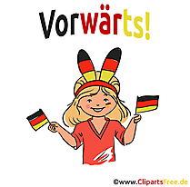 Sportfans Deutschland Clipart