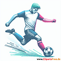 Stürmer Clip Art - Bilder zum Thema Fußball