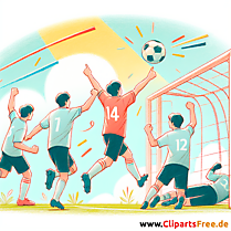 Torjubel Clipart - Bilder zum Thema Fußball