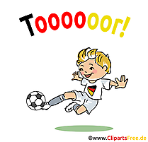 Torschuss Clipart Fussball