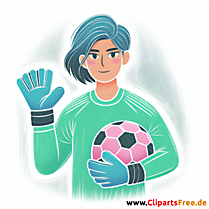 Torwart Clip Art - Bilder zum Thema Fußball
