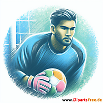 Torwart Clipart - Bilder zum Thema Fußball