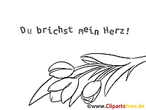 Abschied Kollegin Karte, Clipart, Bild