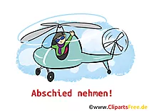 Abschied nehmen Clipart, Bild, Cartoon