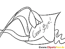 Kollegenabschied Karte, Clipart, Bild