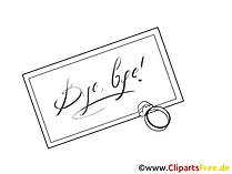 Trennung Bild, Karte, Clipart