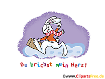 Verabschiedung eines Kollegen Karte, Clipart, Bild