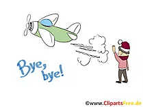Verabschiedung Kollege Dienstreise Clipart, Karte, Bild