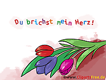 Wünsche zum Abschied als Karte, Clipart, Bild