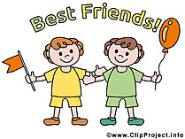 Beste Freunde Text und Bild