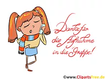 Danke für die Aufnahme - Bilder für WhatsApp, Facebook, Instagram und andere soziale Netzwerke