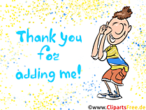 Instagramm Bilder - Thank you for adding me für soziale Netzwerke