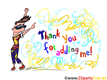 Thank you for add me - Bilder für soziale Netzwerke, Foren