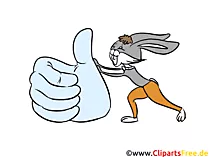 Cartoon Daumen hoch kostenlos