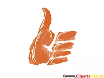 Clipart-Bild Daumen nach Oben