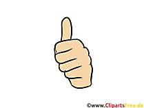 Clipart Daumen rauf