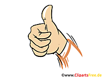 Daumen hoch Clipart gratis