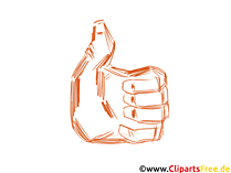 Daumen oben Clipart-Bild