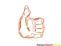 Daumen oben Clipart-Bild