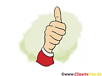 Daumen rauf Clipart-Bild