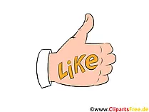 Like Clipart - Daumen hoch Bild