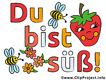 Lustige Erdbeerbilder