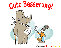 Cartoon Gute Besserung gratis